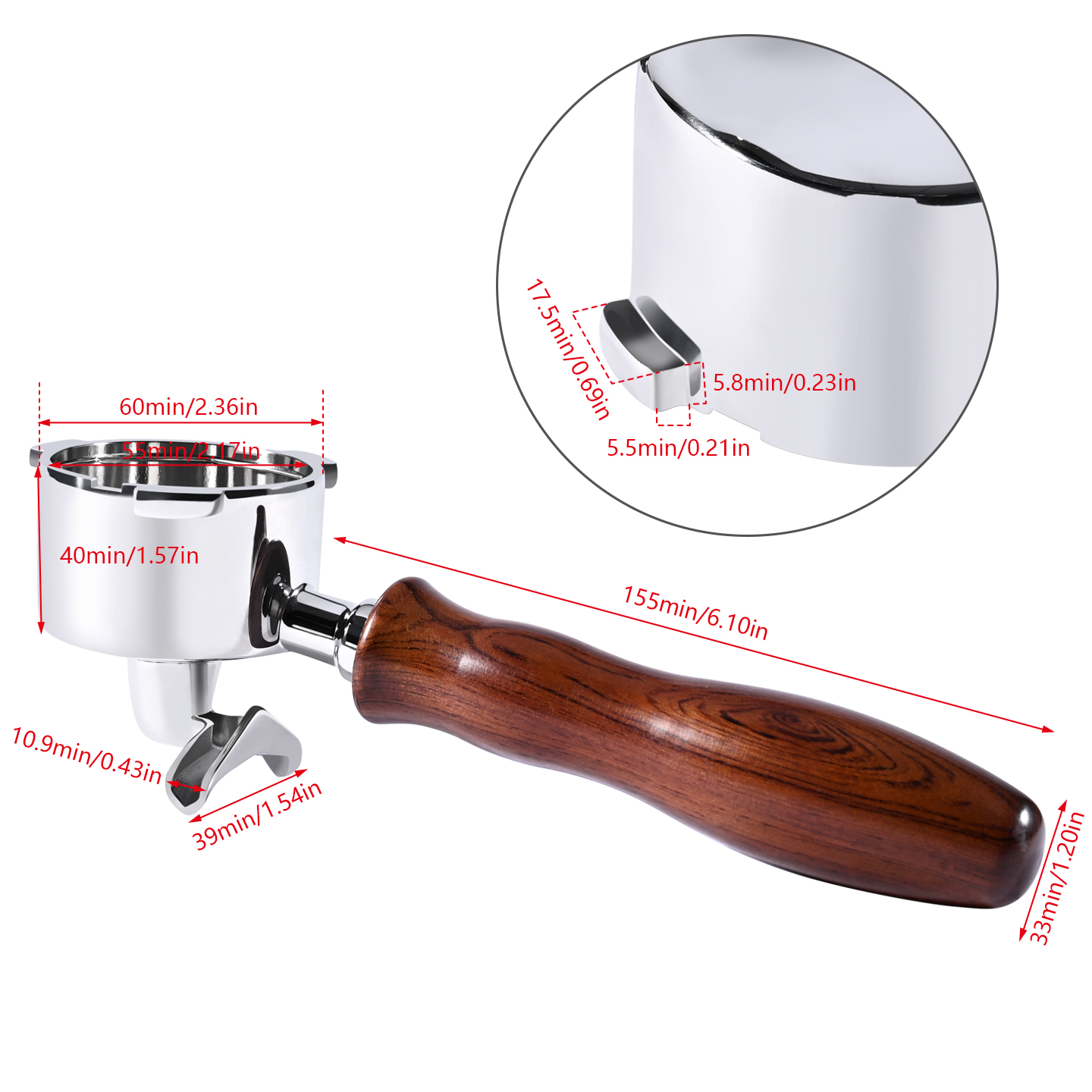Portafilter Kopi 51mm Double S - Coffee Equipment Filter ulasan dan harga